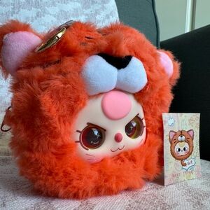 Pop Mart Baby Three Together Series Tiger Zipper Bag